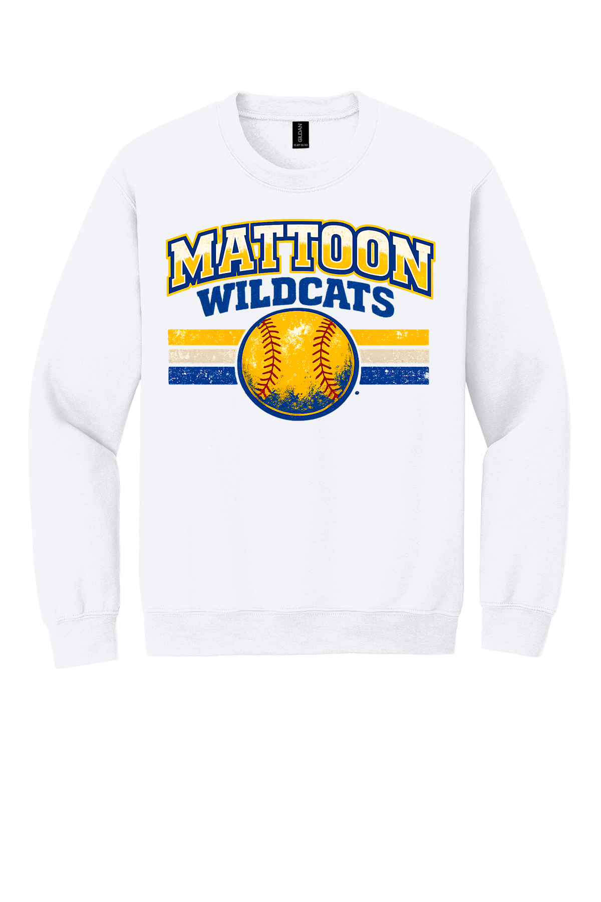 Wildcats Distressed Softball