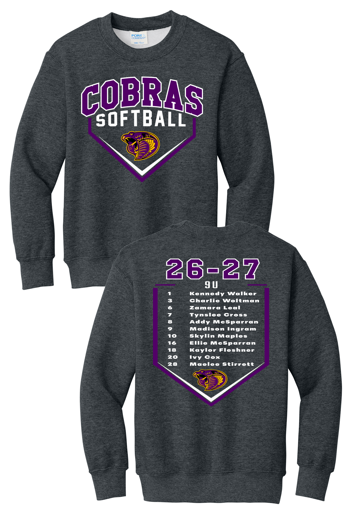 Cross 9U Team Crewneck
