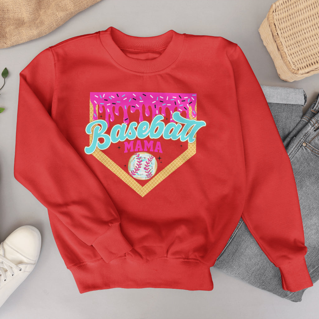Baseball Mama Drip Crewneck