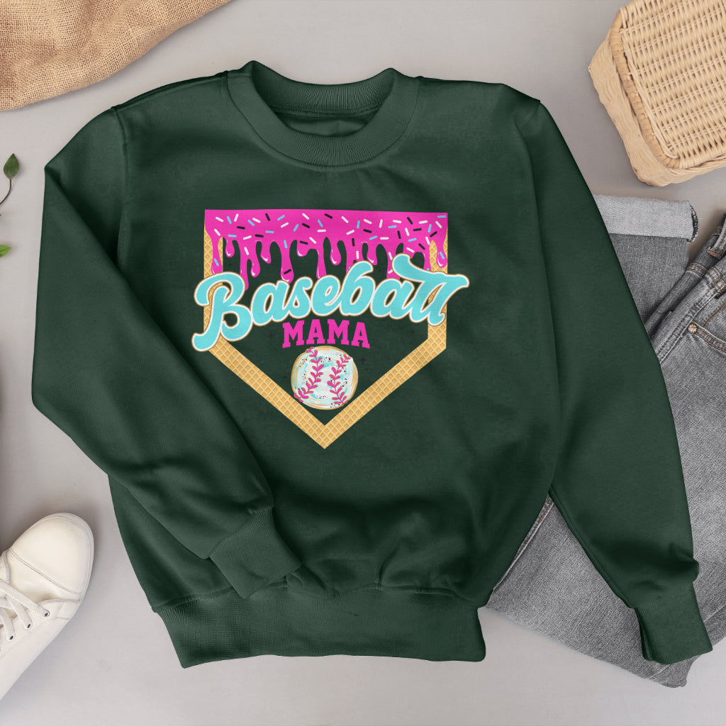 Baseball Mama Drip Crewneck