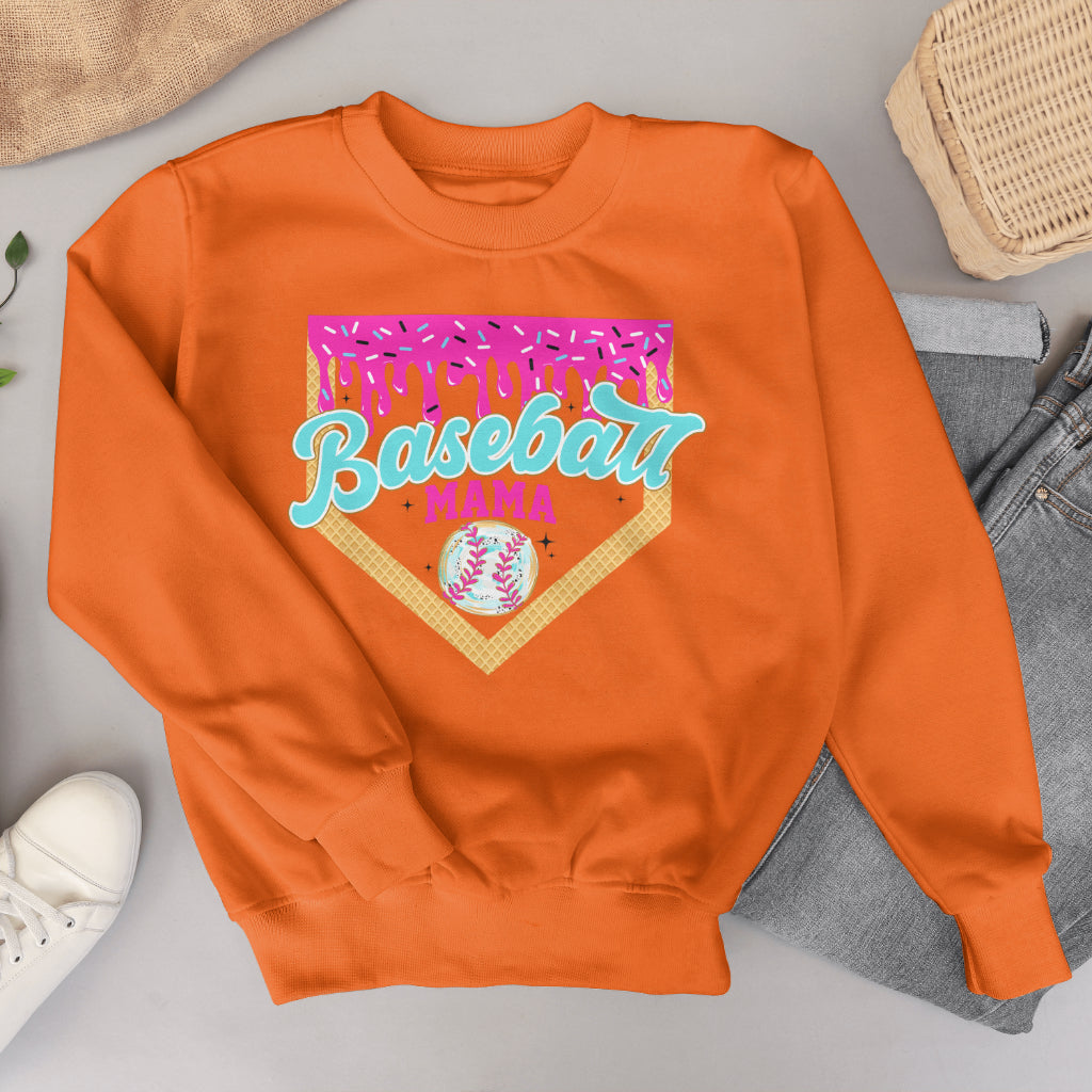 Baseball Mama Drip Crewneck