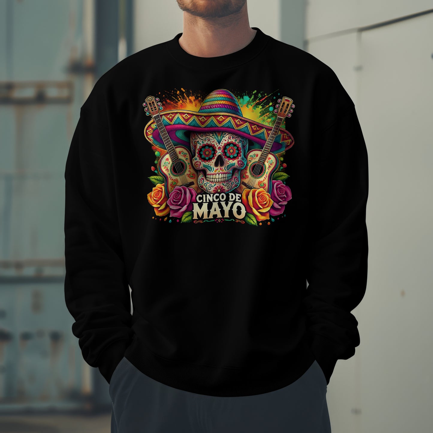 Cinco De Mayo Skull Crewneck