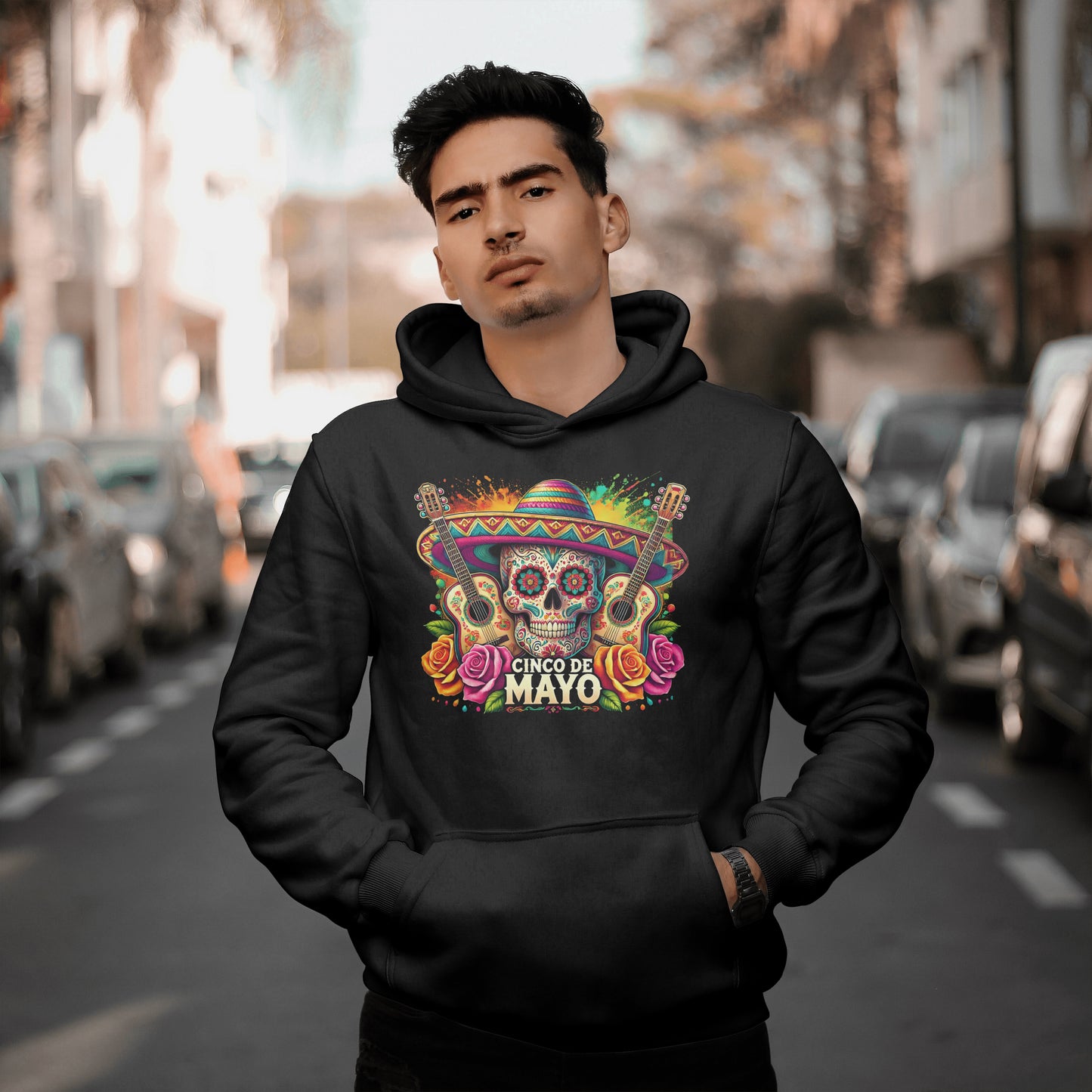 Cinco De Mayo Skull Hoodie