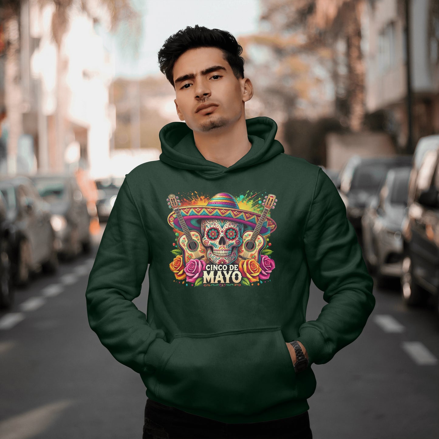 Cinco De Mayo Skull Hoodie