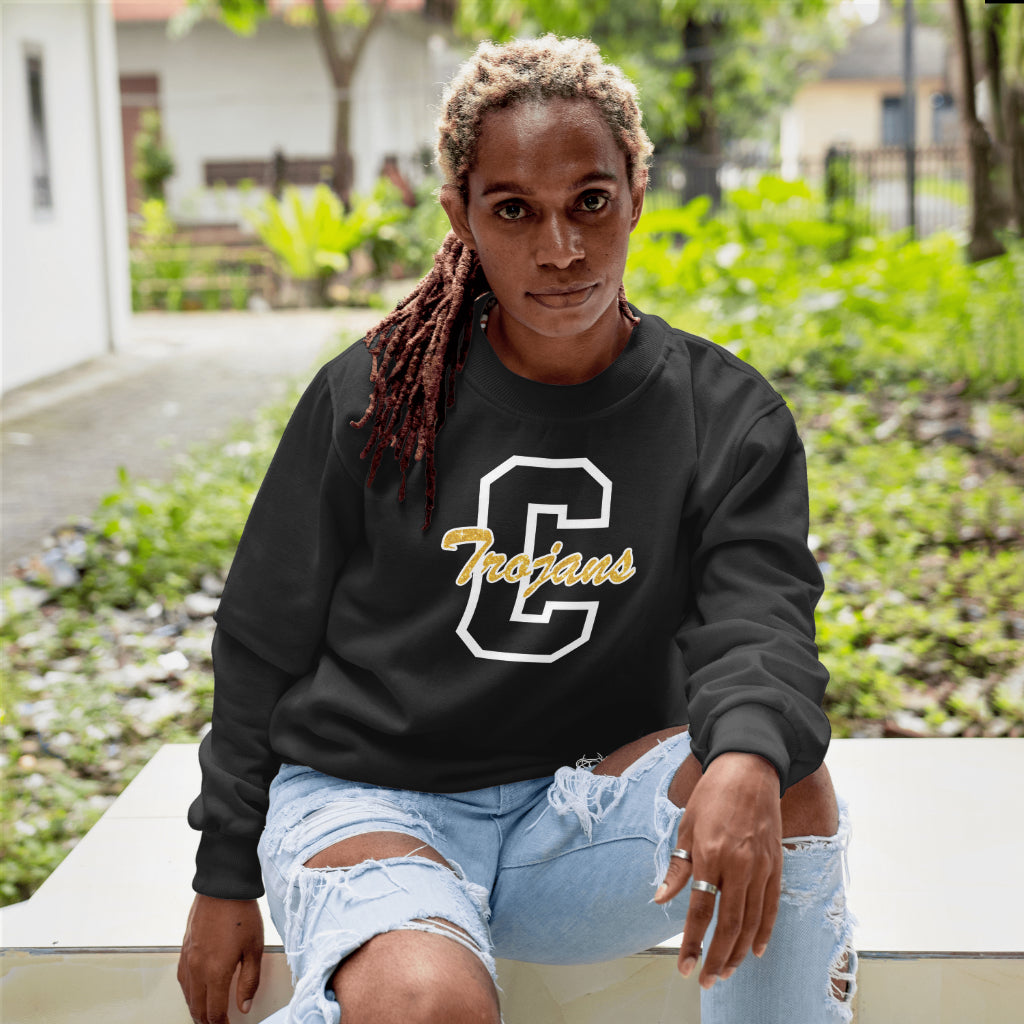 Big C Glitter Charleston Crewneck