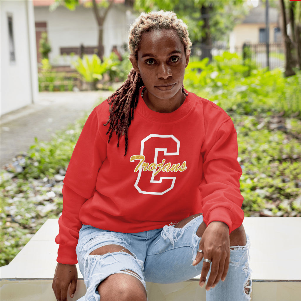 Big C Glitter Charleston Crewneck