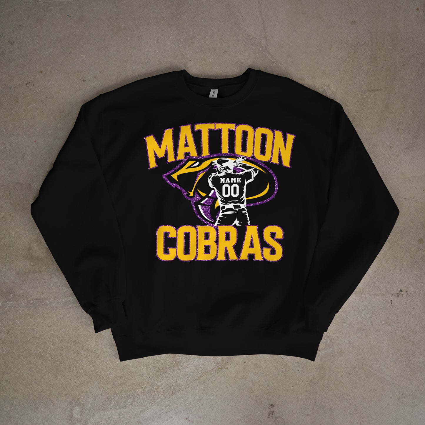Glitter Modern Personalized Cobras