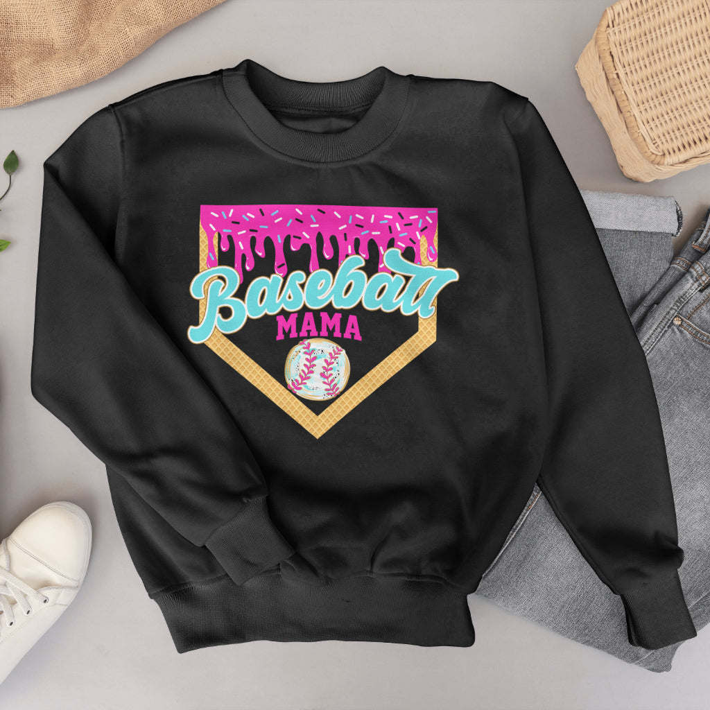 Baseball Mama Drip Crewneck