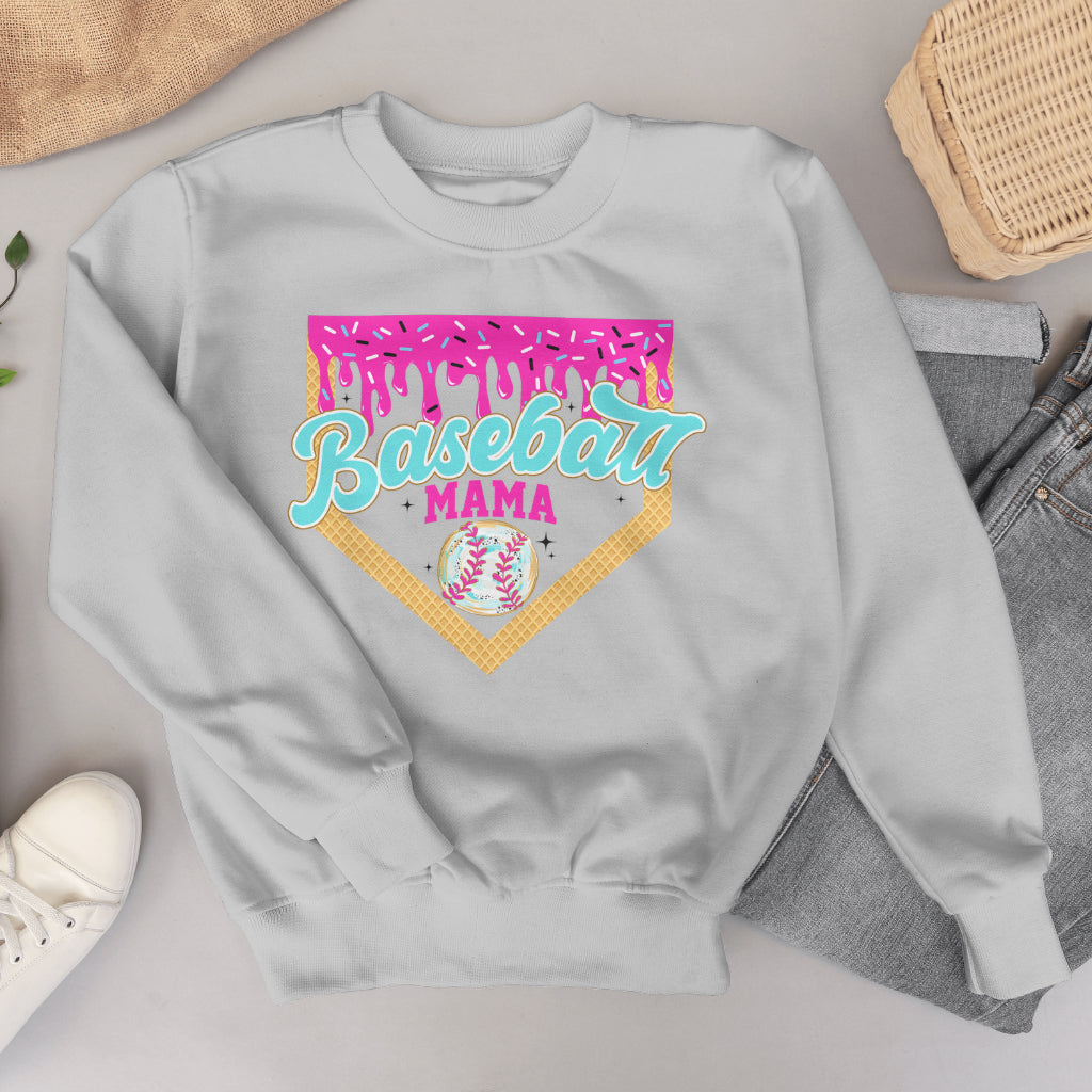 Baseball Mama Drip Crewneck