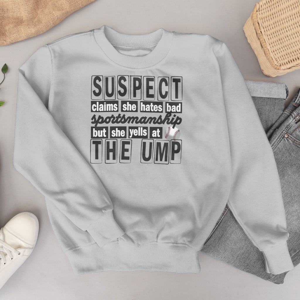 Suspect...Baseball Crewneck