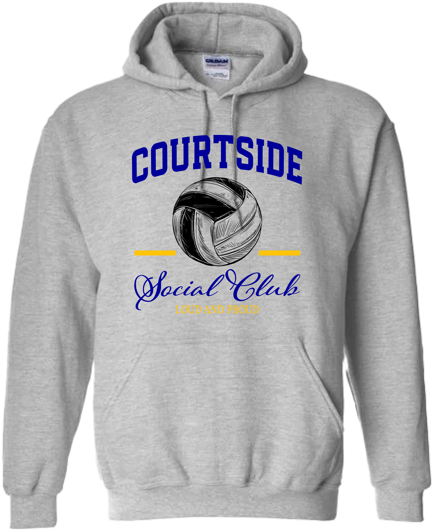 Court side Social Club Volleyball Hoodie