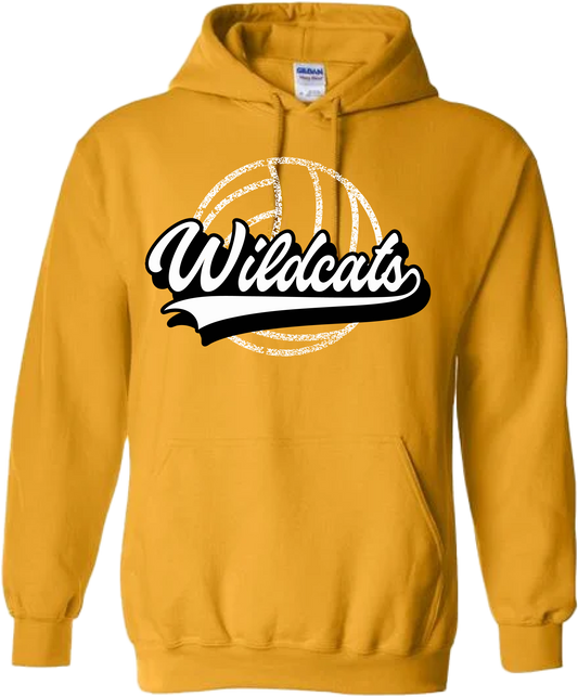 Distressed Volleyball Hoodie