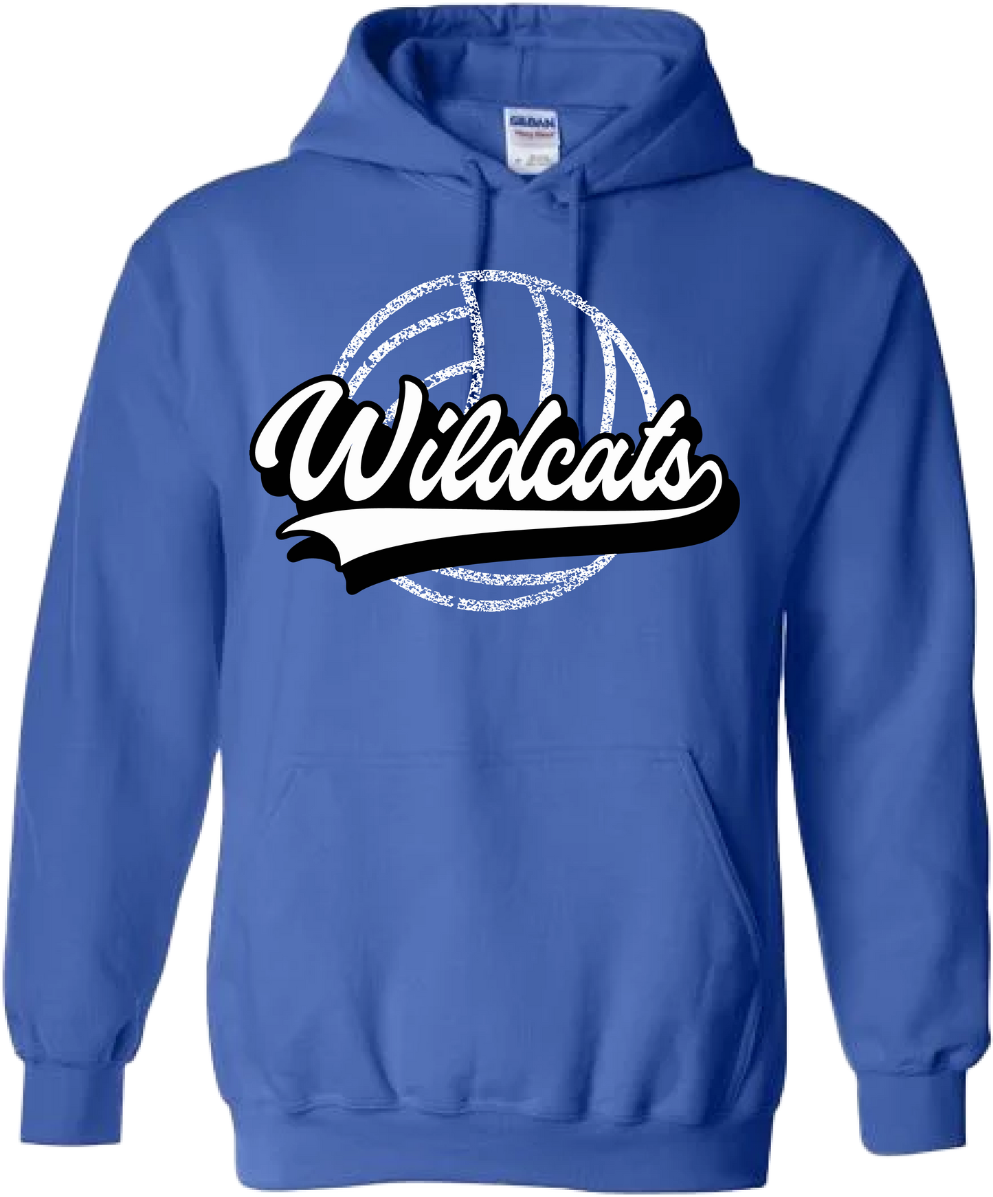 Distressed Volleyball Hoodie