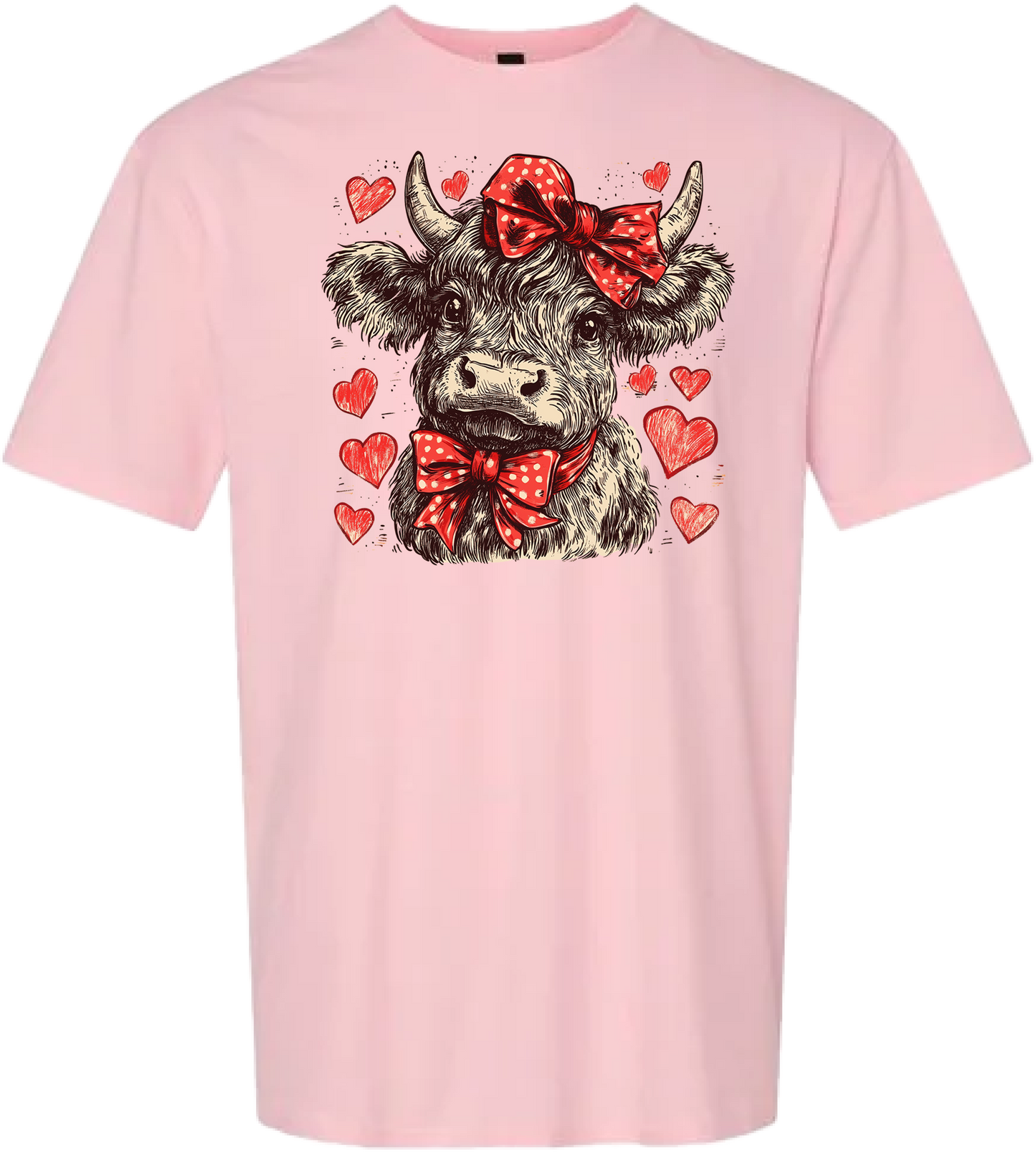 Highland Cow Valentines Design