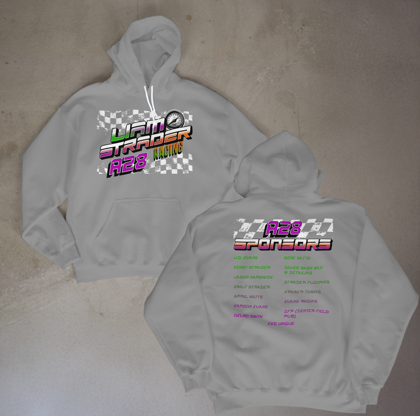Liam Racing Purple Tones Hoodie