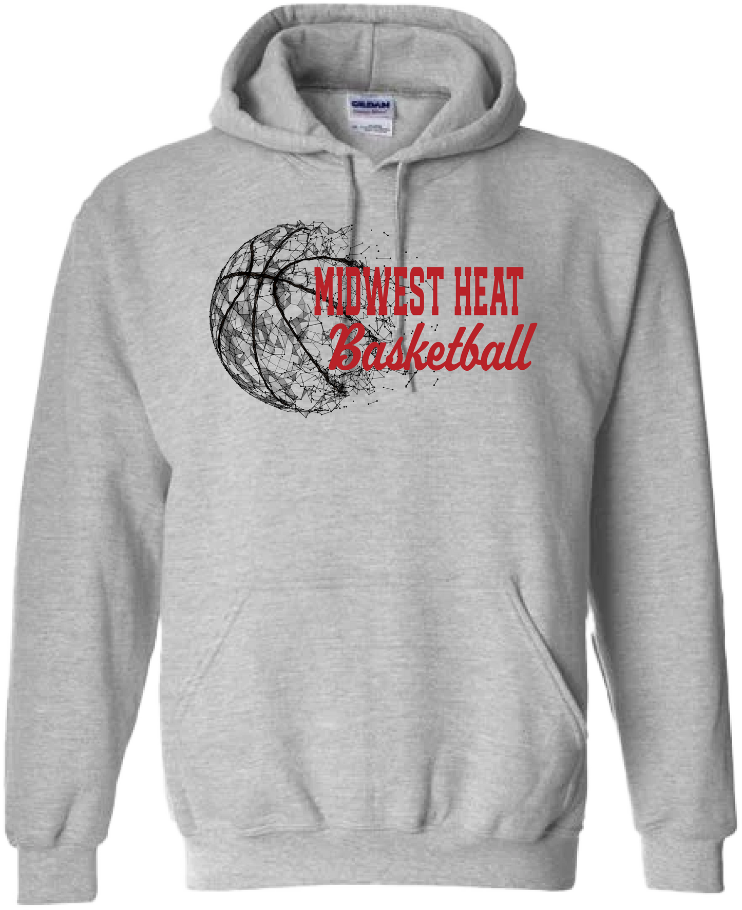 Low Poly Midwest Heat Basketball Hoodie
