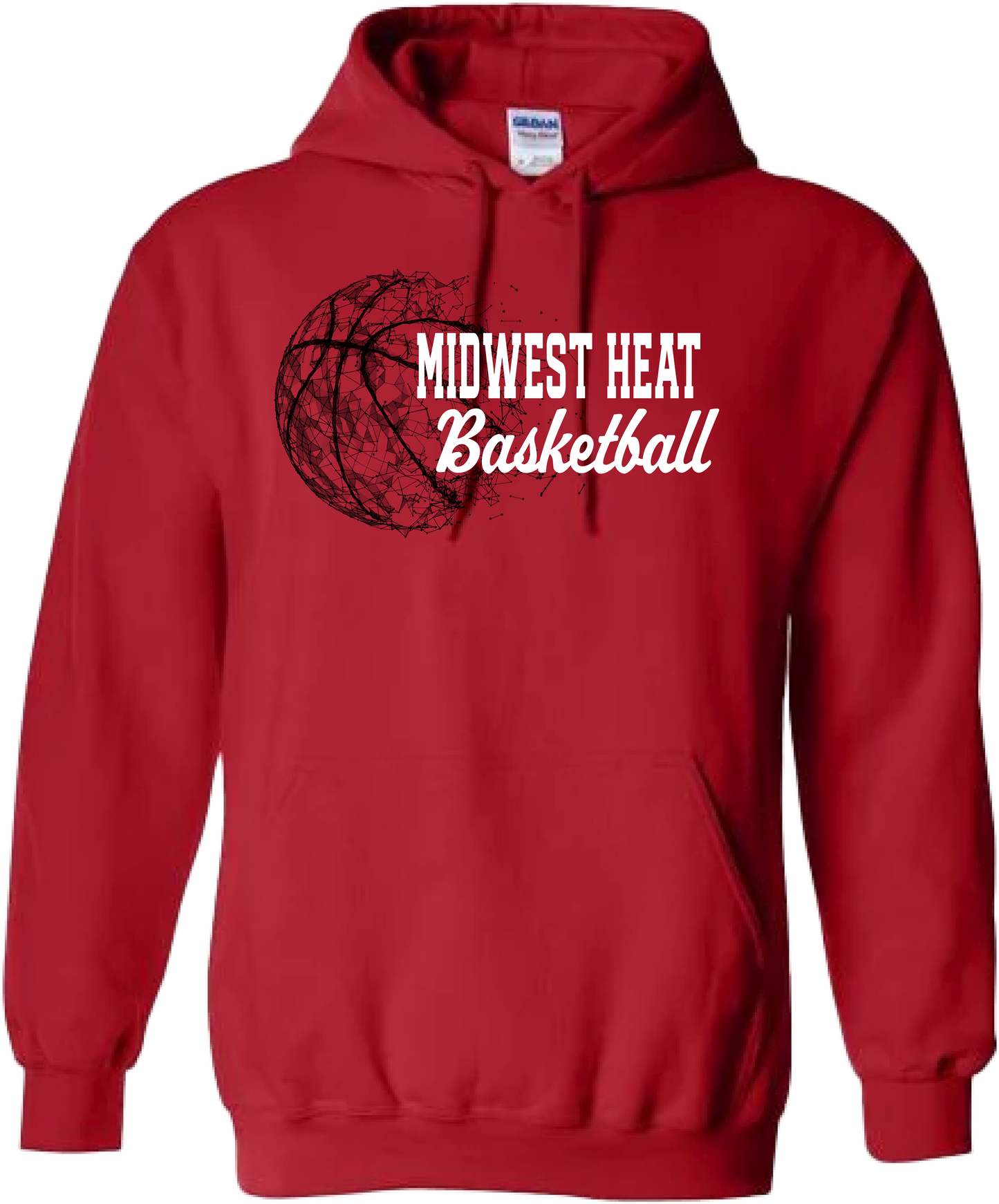 Low Poly Midwest Heat Basketball Hoodie