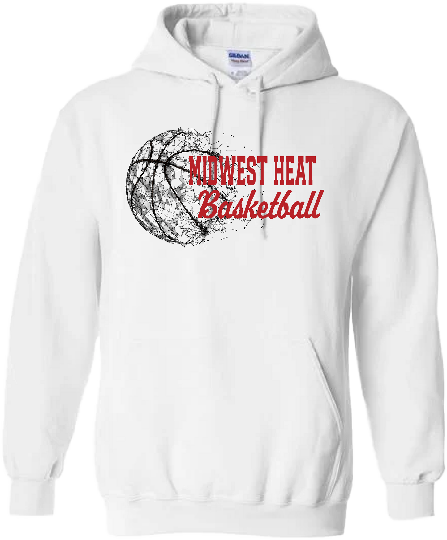 Low Poly Midwest Heat Basketball Hoodie