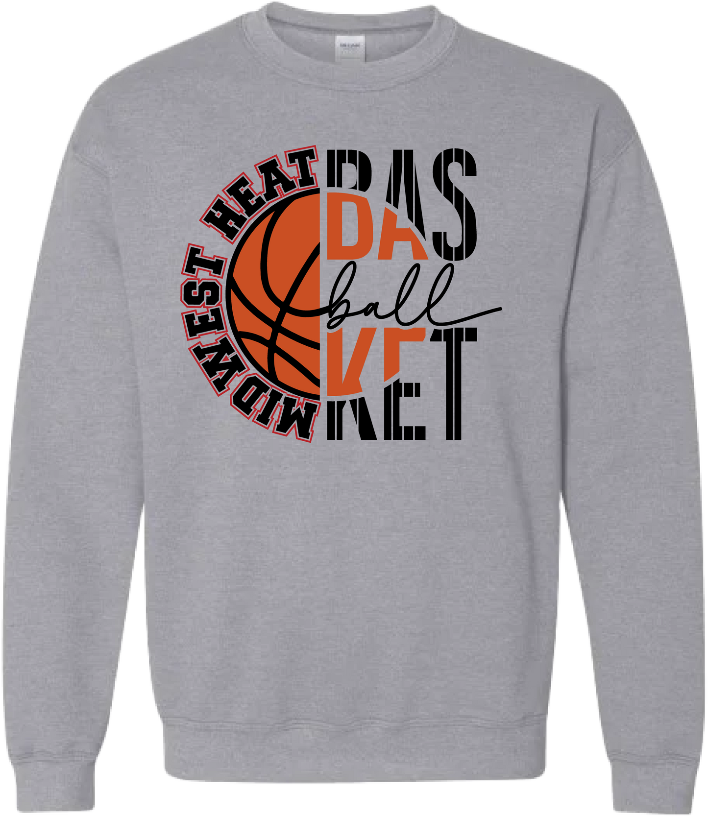 Midwest Heat Split Basketball Crewneck