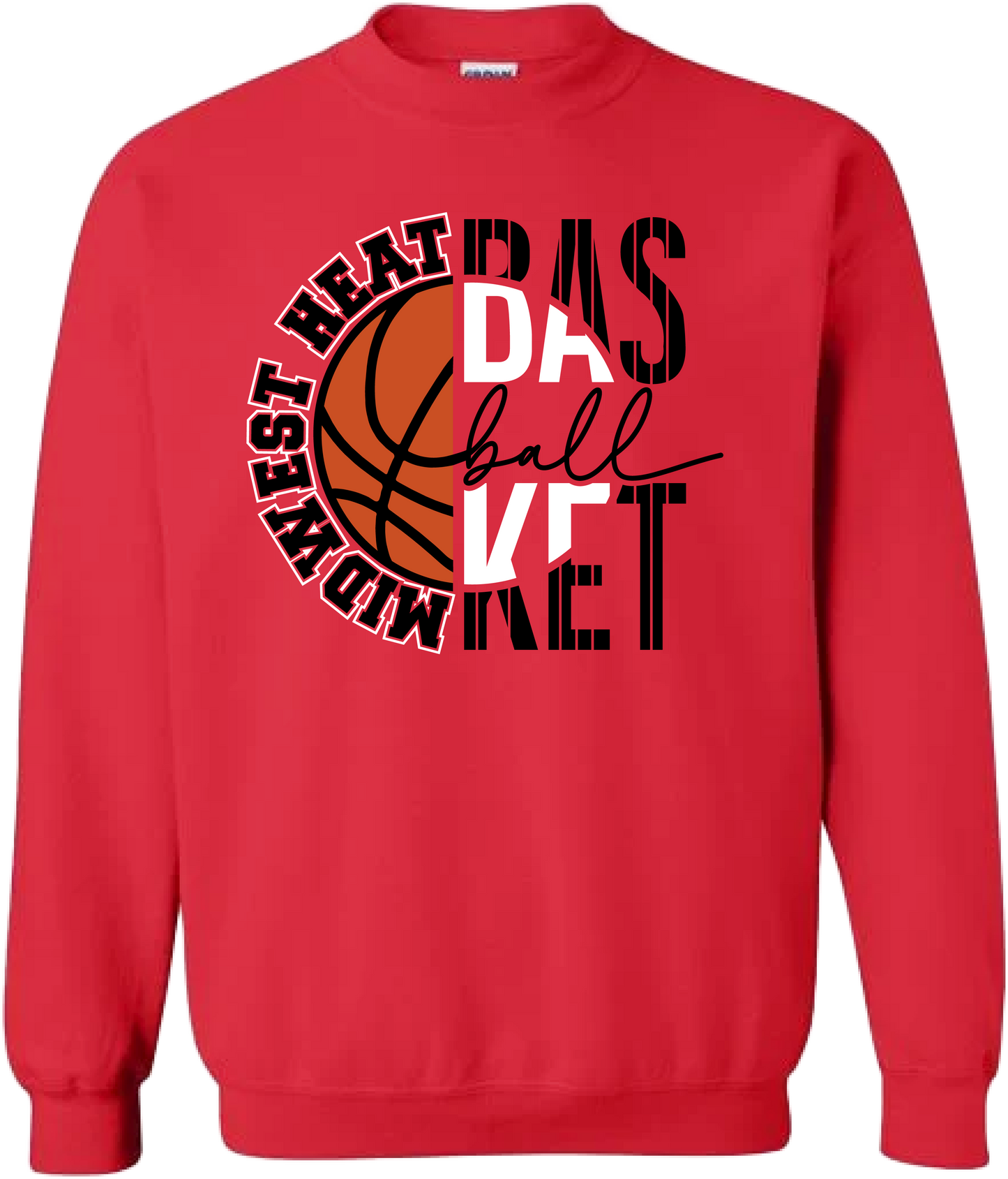 Midwest Heat Split Basketball Crewneck