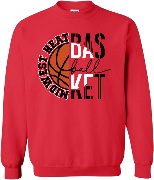 Midwest Heat Split Basketball Crewneck