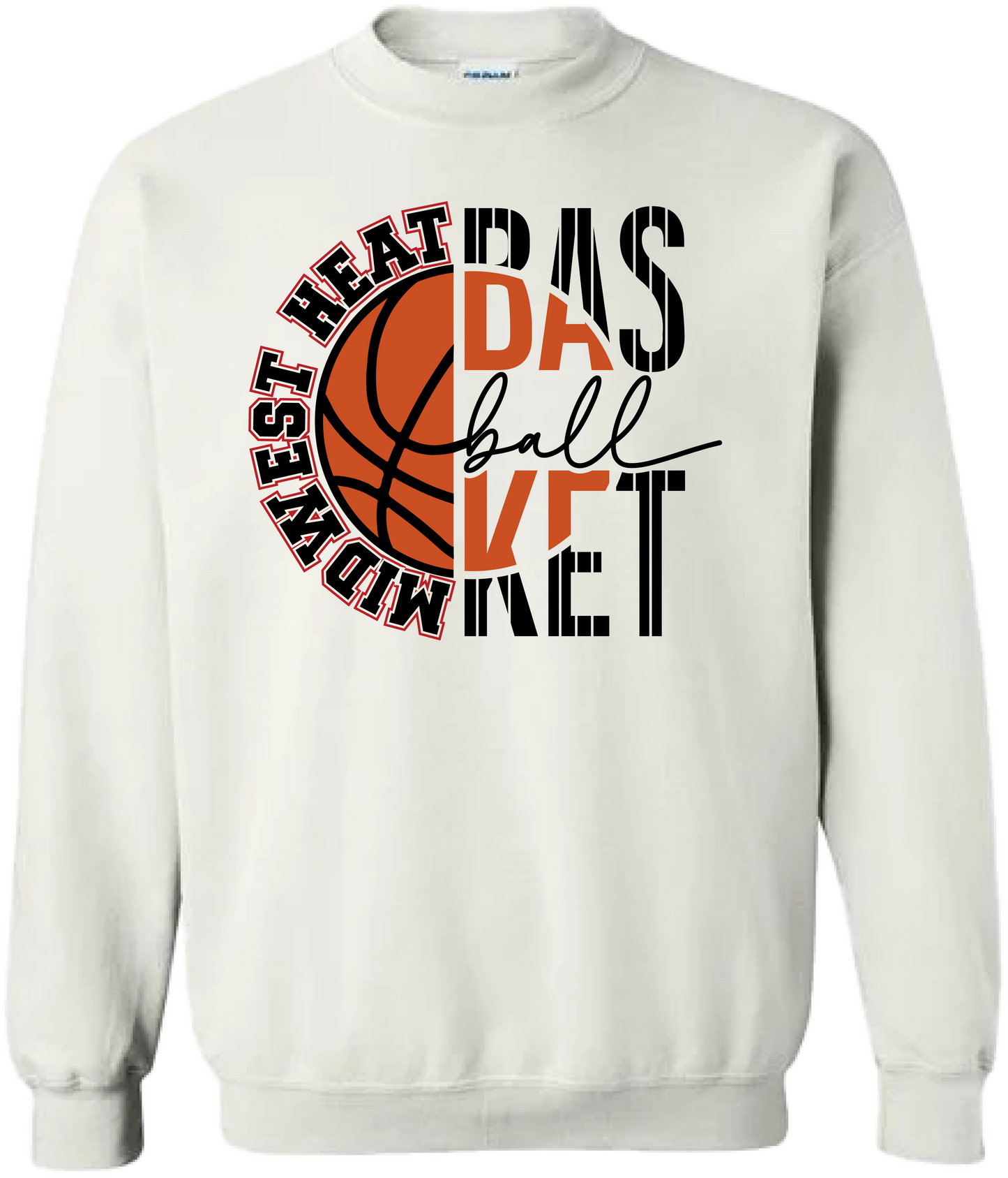 Midwest Heat Split Basketball Crewneck
