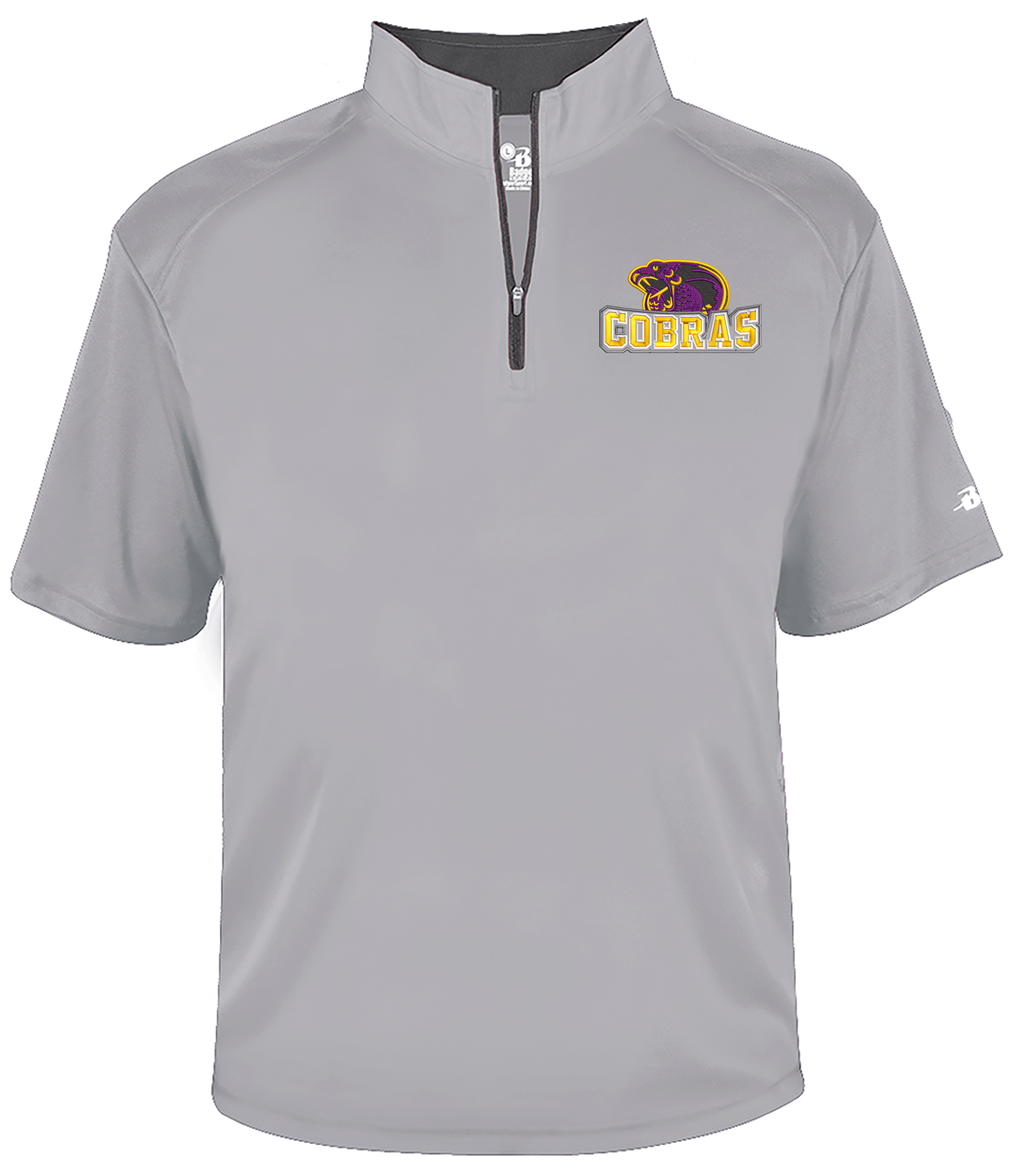 Cobras Short Sleeve Embroidered Dri-Fit Quarter Zips