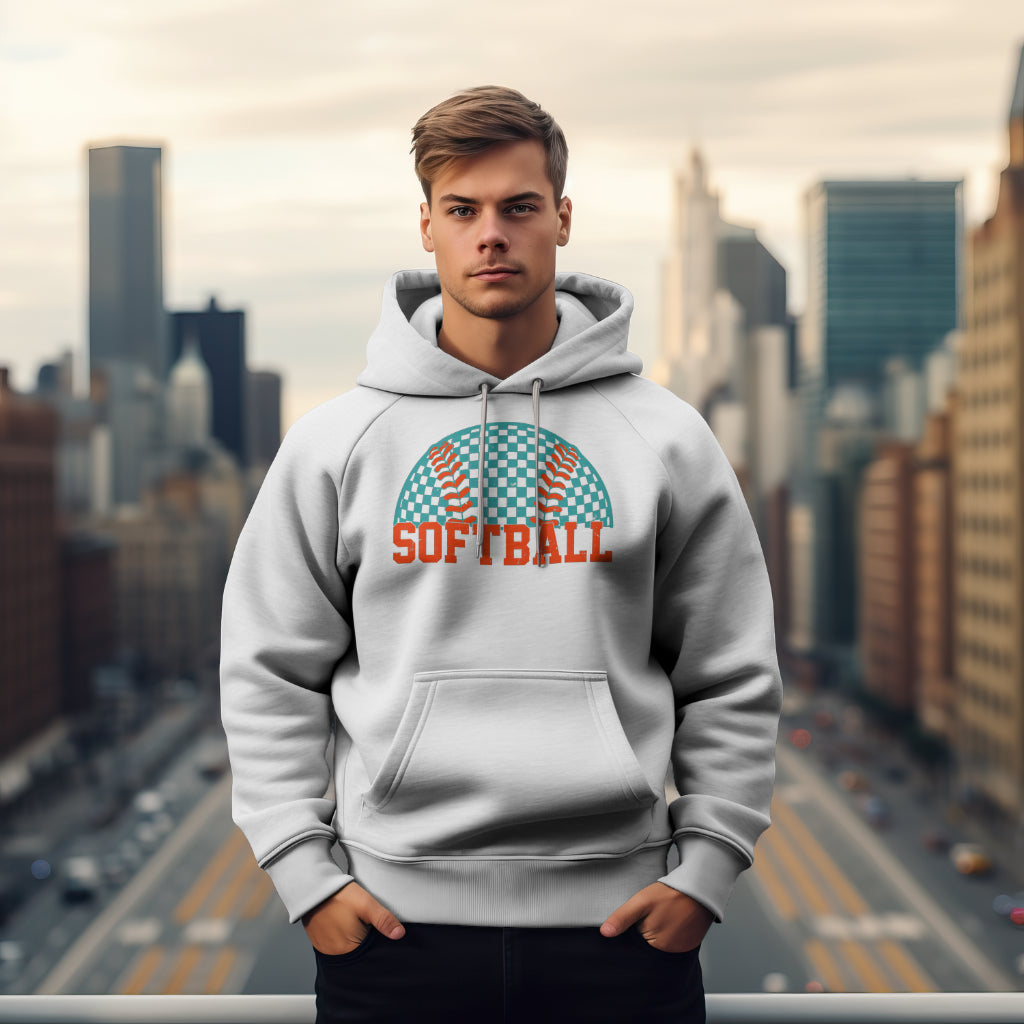 Retro Pride Softball Hoodie
