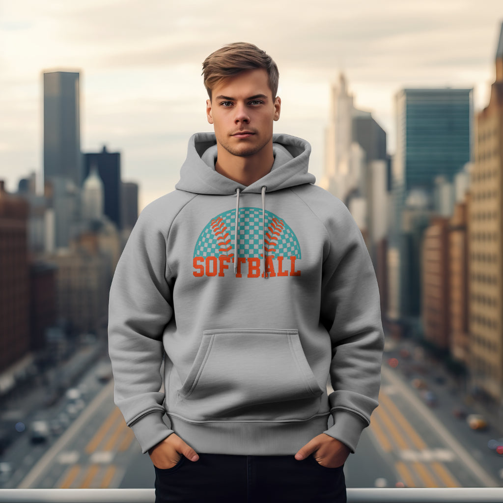Retro Pride Softball Hoodie