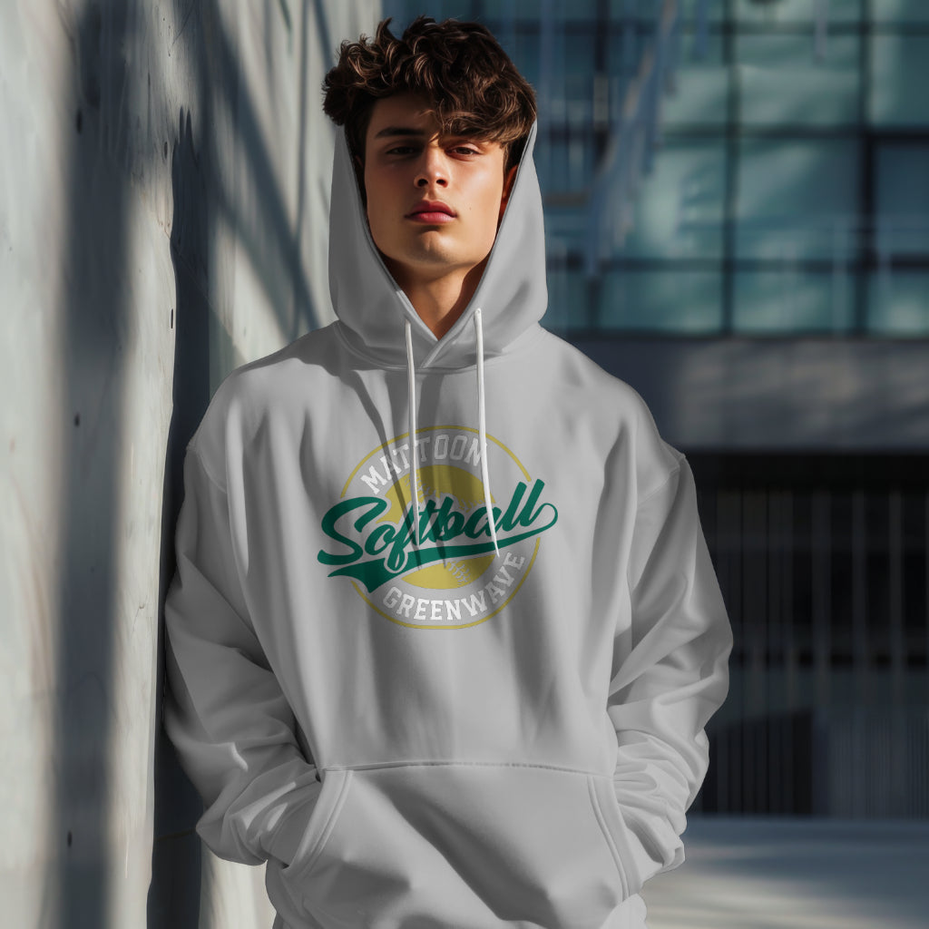 Greenwave Softball Badge Hoodie