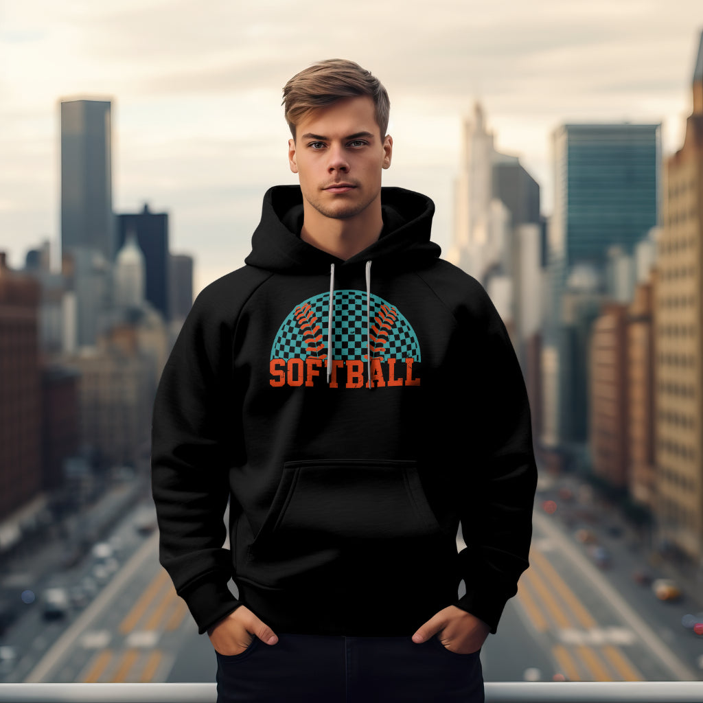 Retro Pride Softball Hoodie