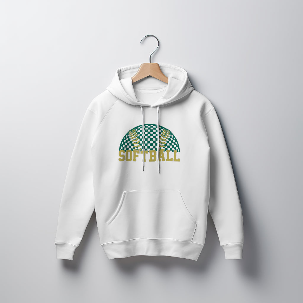 Retro Greenwave Softball Hoodie