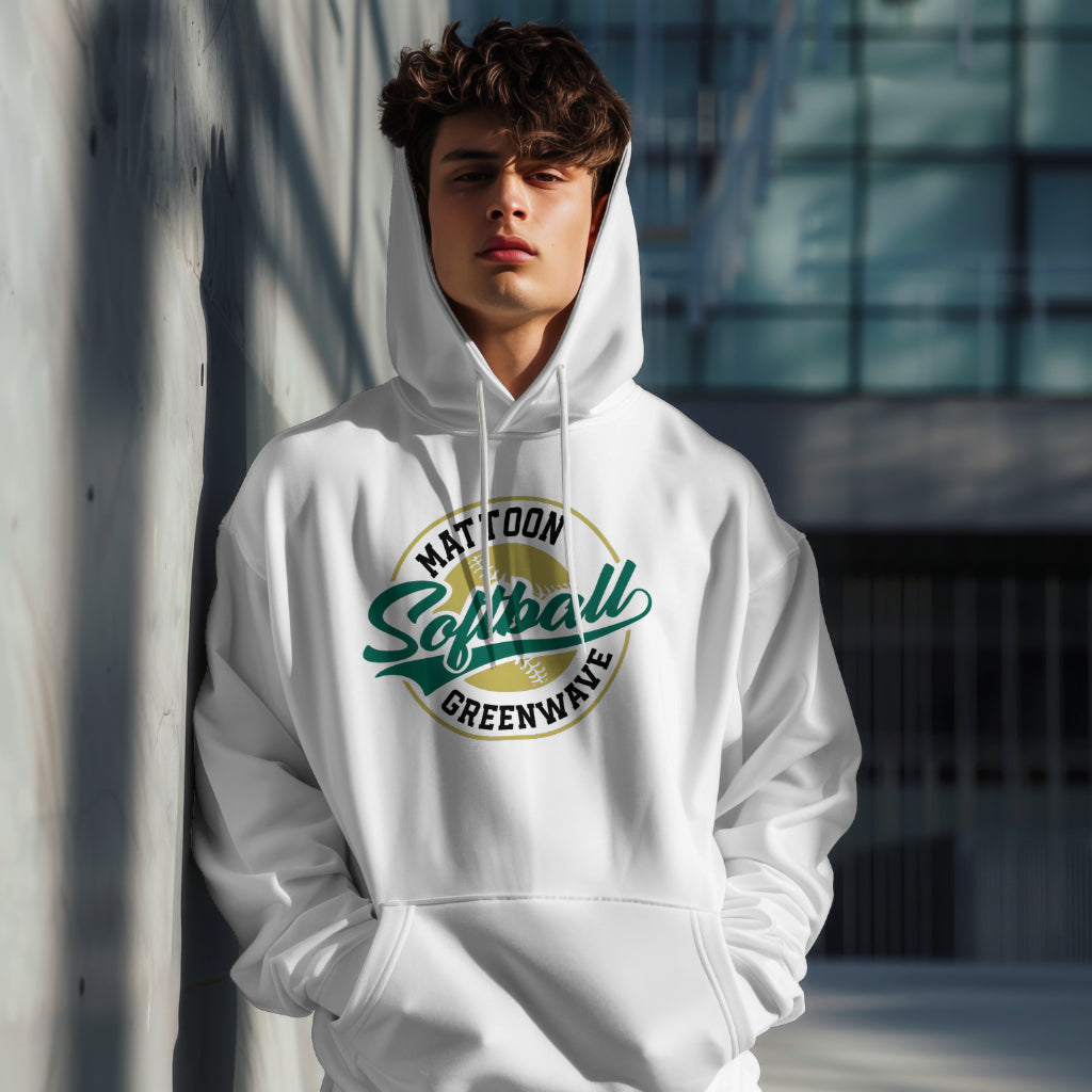 Greenwave Softball Badge Hoodie