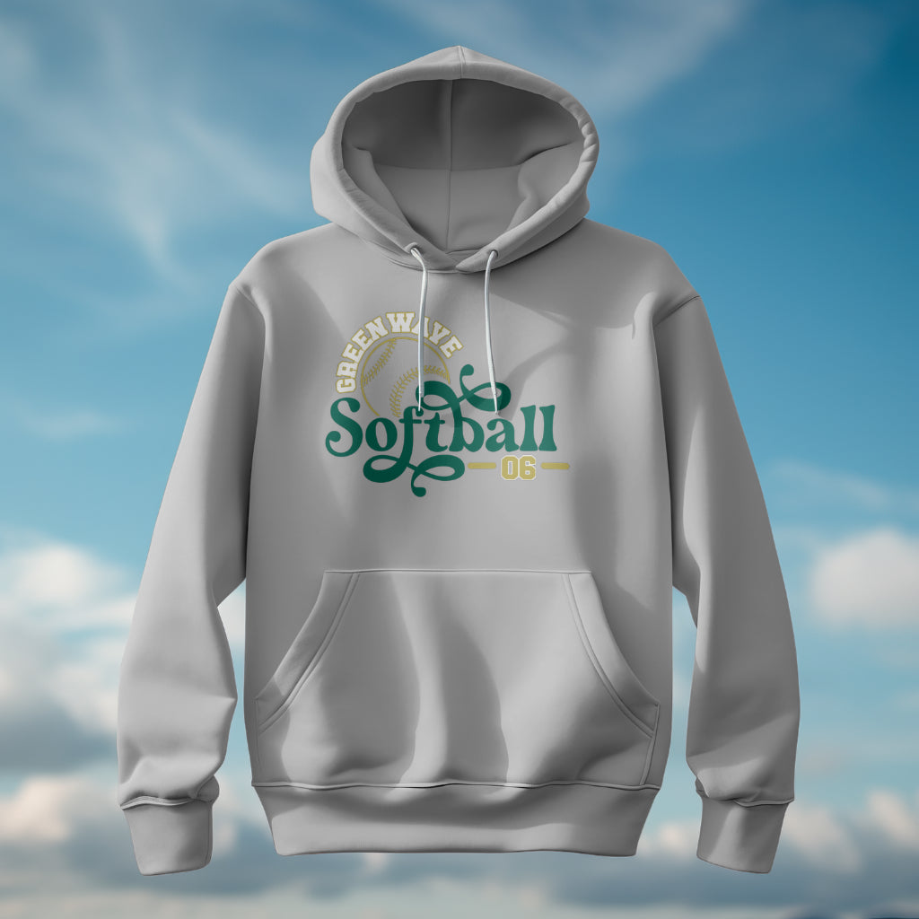 Greenwave Curvy Softball Hoodie