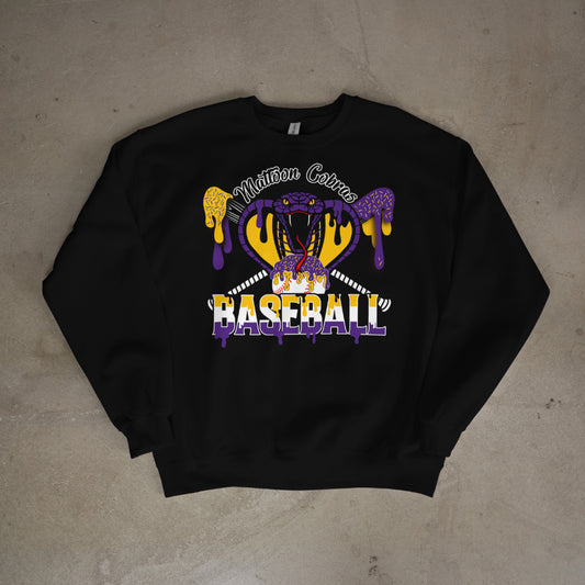 Cobras Baseball Drip Crewneck