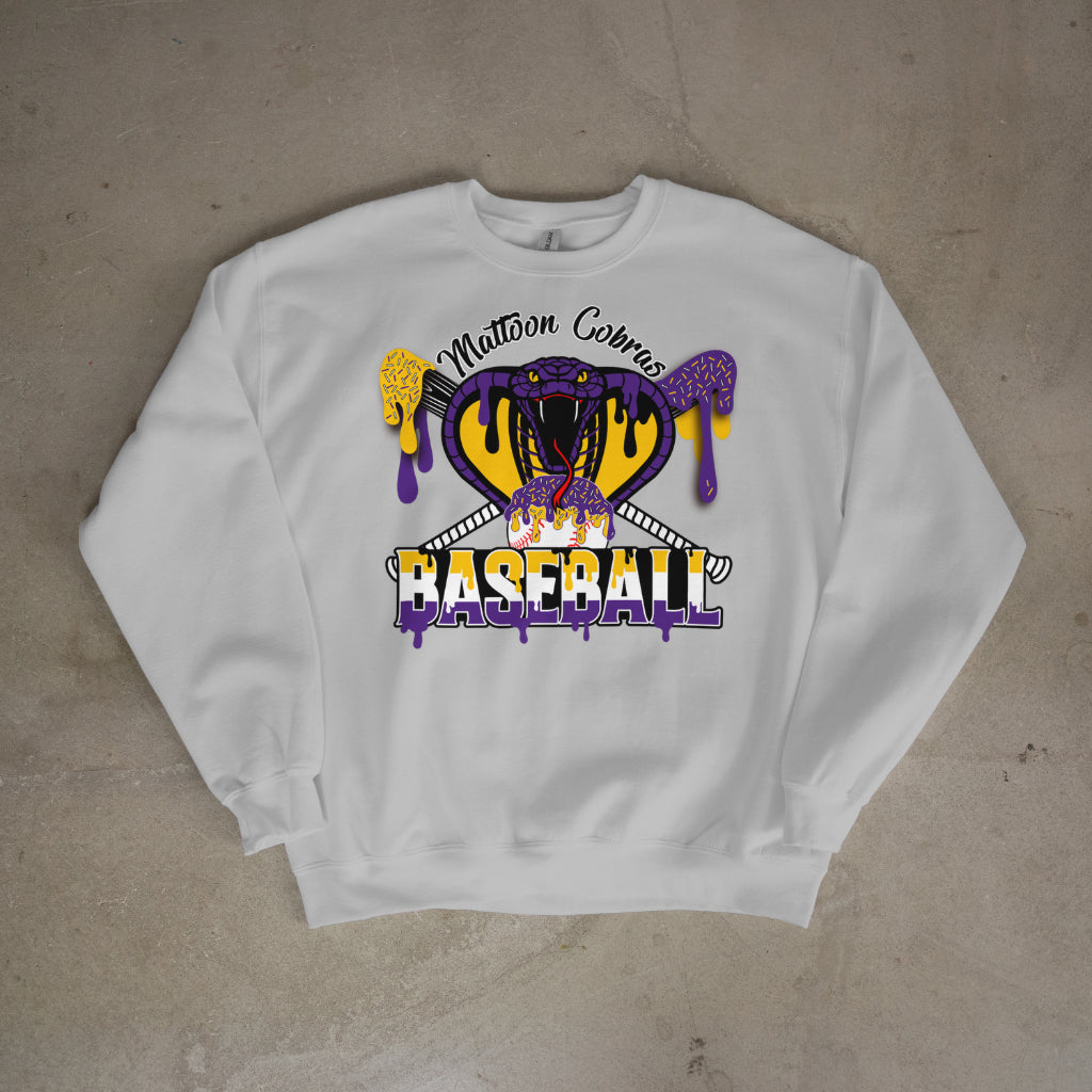 Cobras Baseball Drip Crewneck
