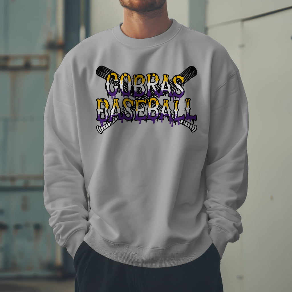 Neapolitan Cobras Baseball Drip Crewneck