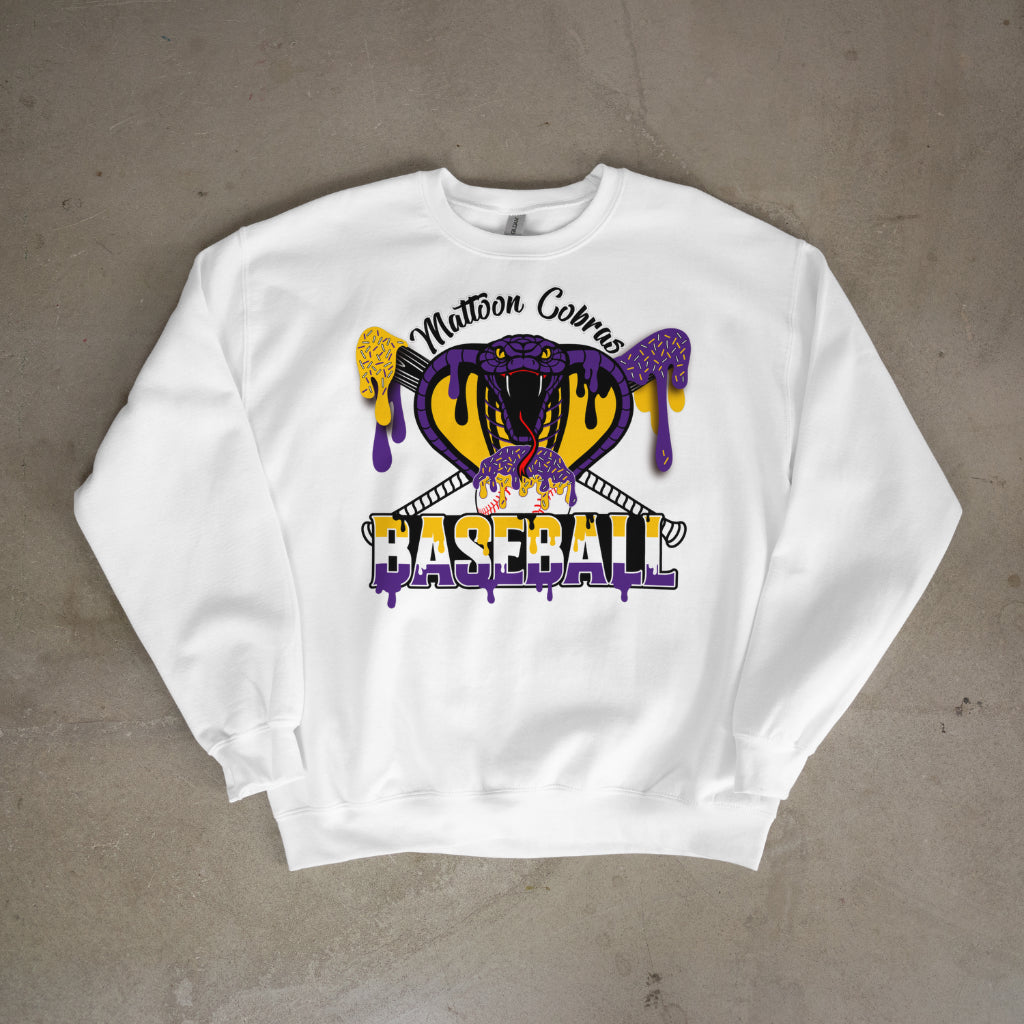 Cobras Baseball Drip Crewneck