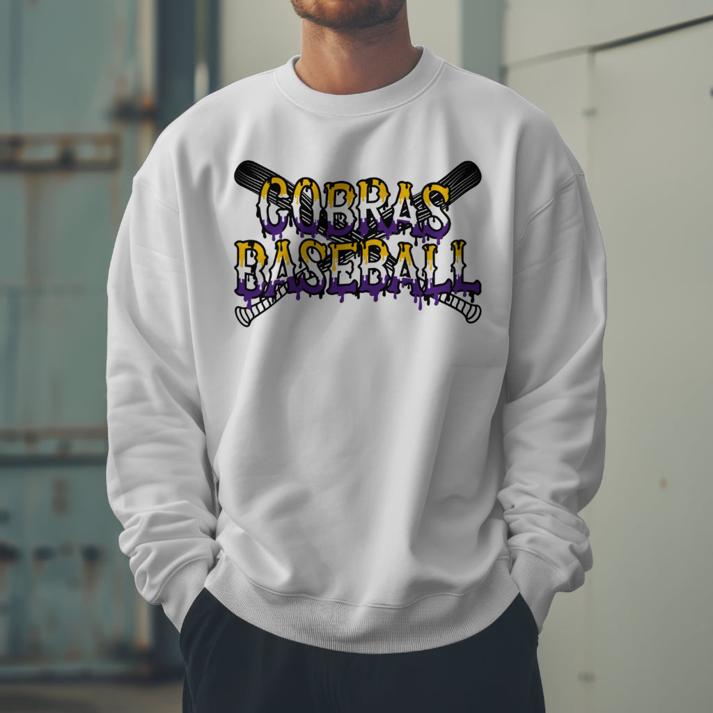 Neapolitan Cobras Baseball Drip Crewneck