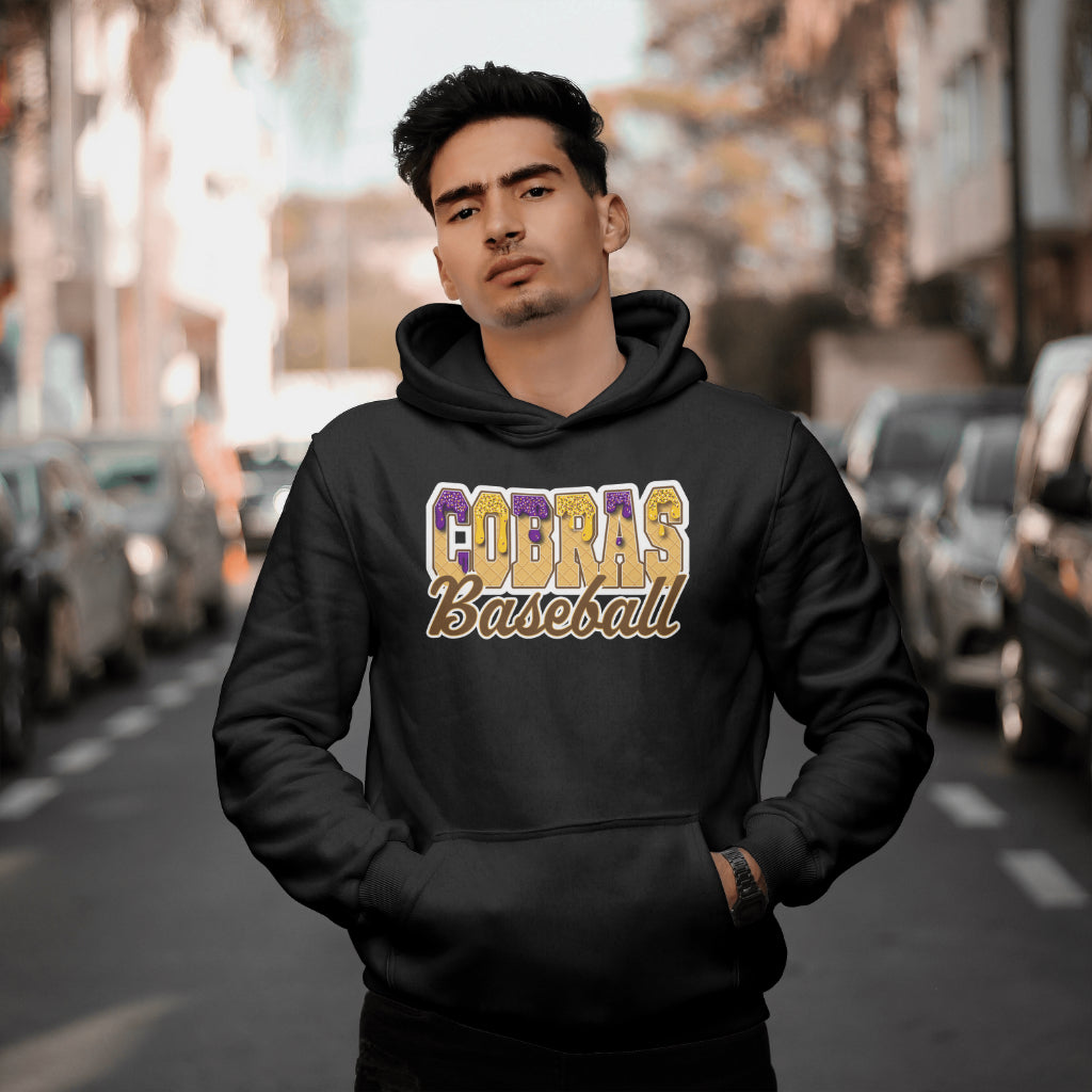 Waffle Cobras Baseball Drip Hoodie