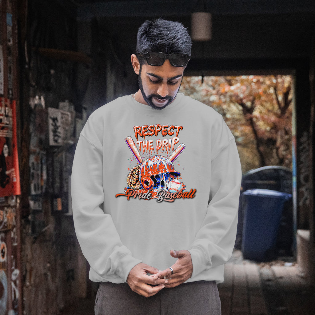 Respect The Drip Pride Baseball Crewneck
