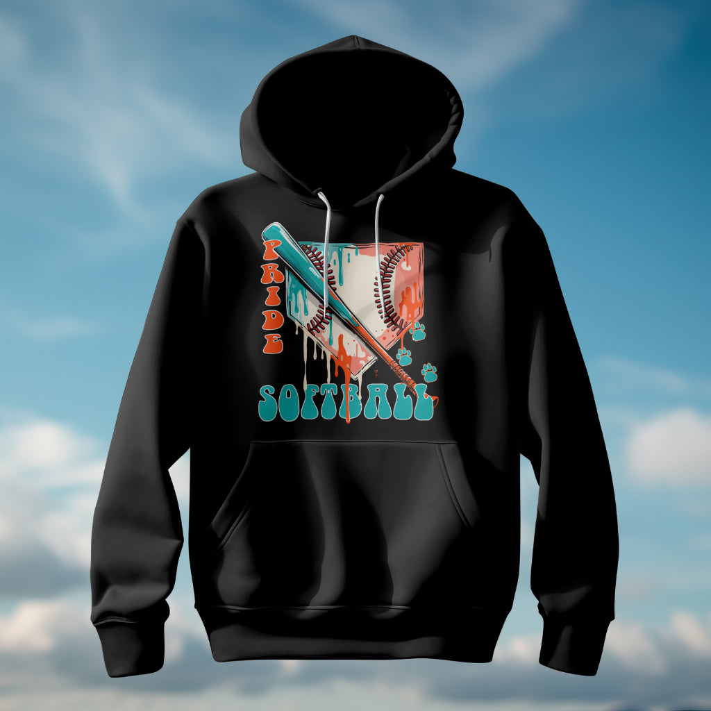 Pride Softball Drippy Bats - Hoodie