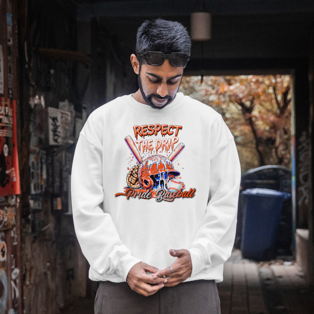 Respect The Drip Pride Baseball Crewneck