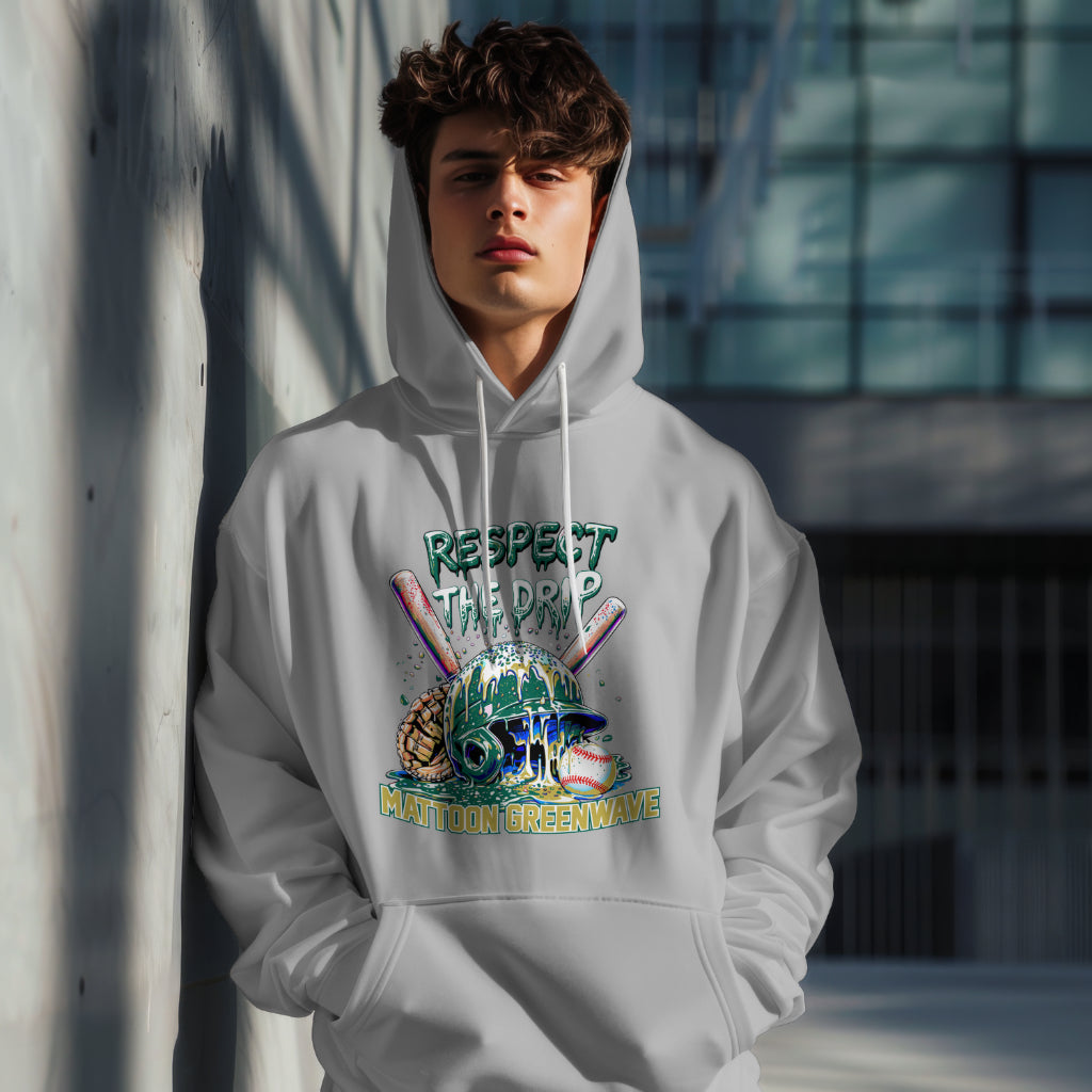 Respect The Drip Greenwave Baseball Hoodie