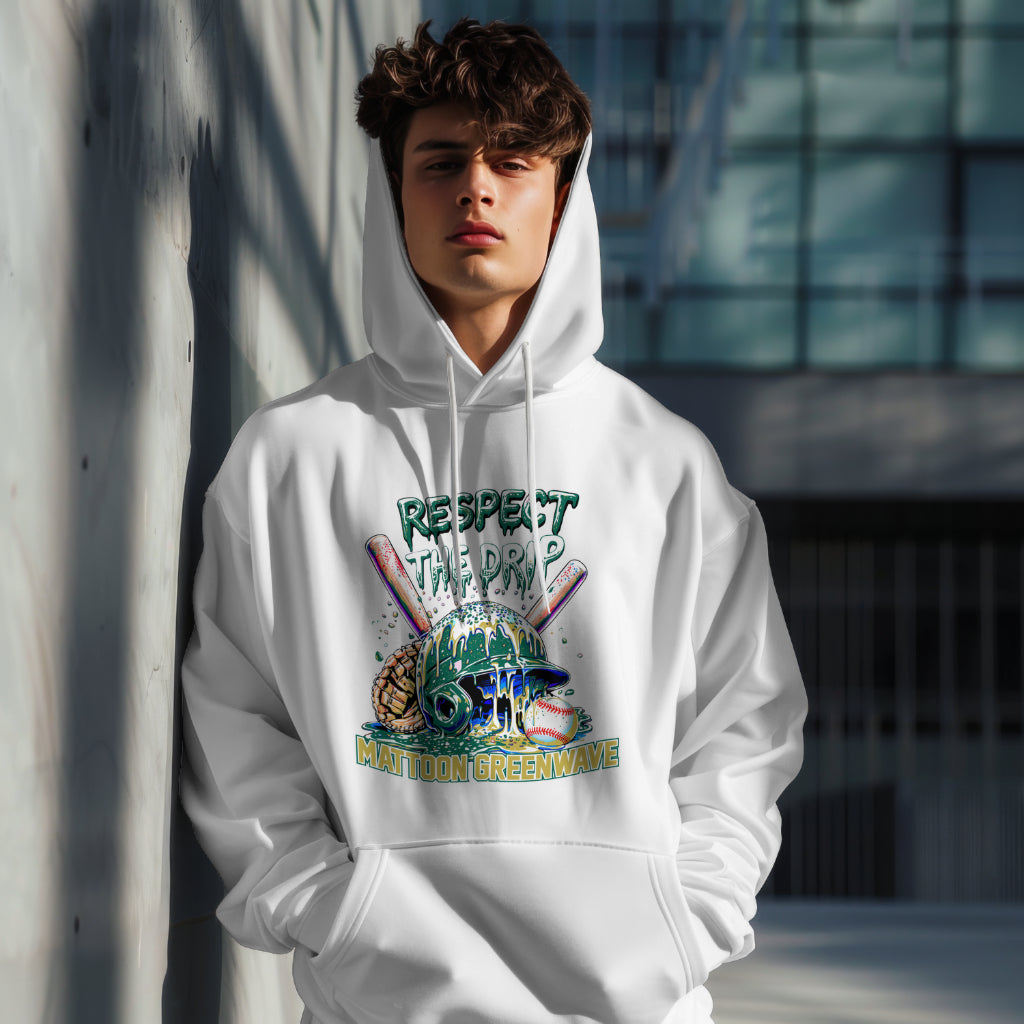 Respect The Drip Greenwave Baseball Hoodie