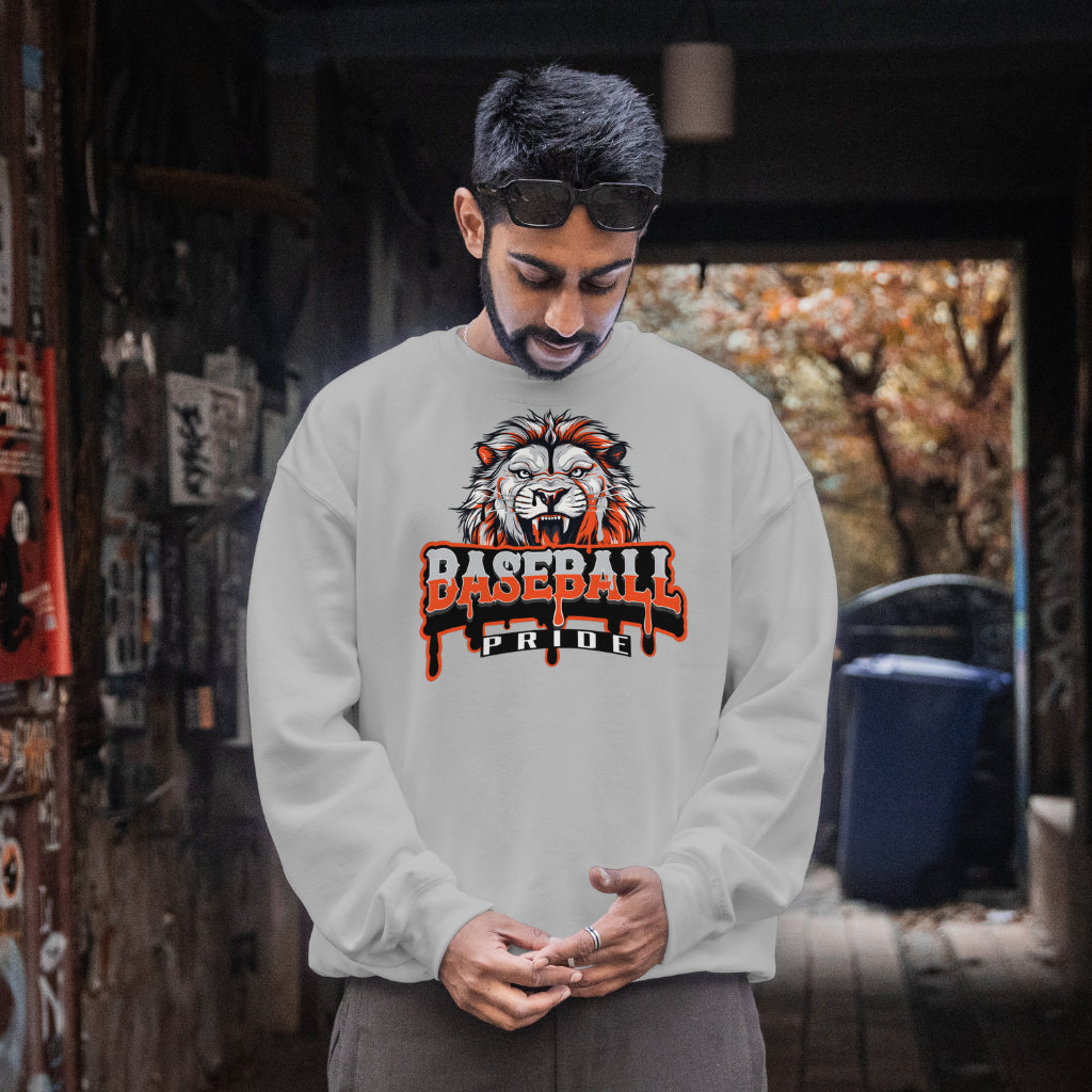 Pride Baseball Lion Drip Crewneck