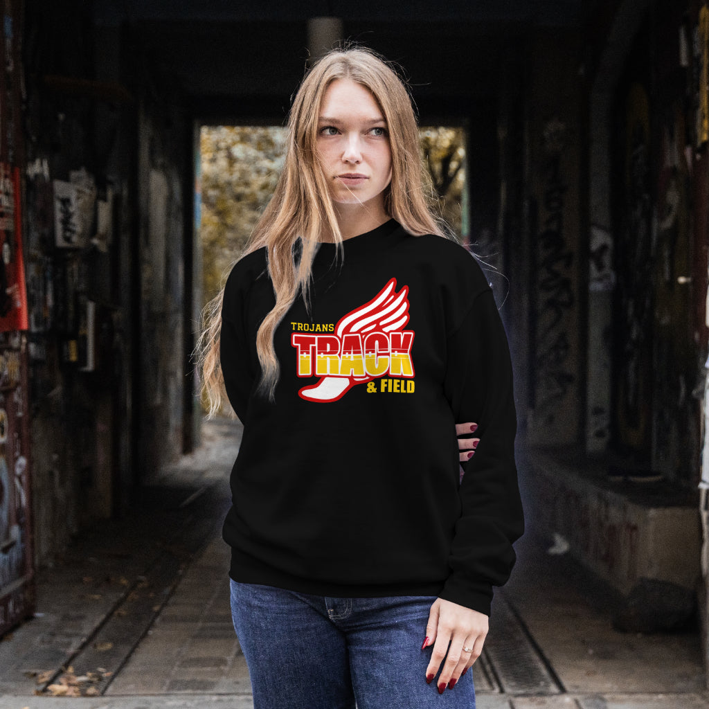 Trojans Track Crewneck