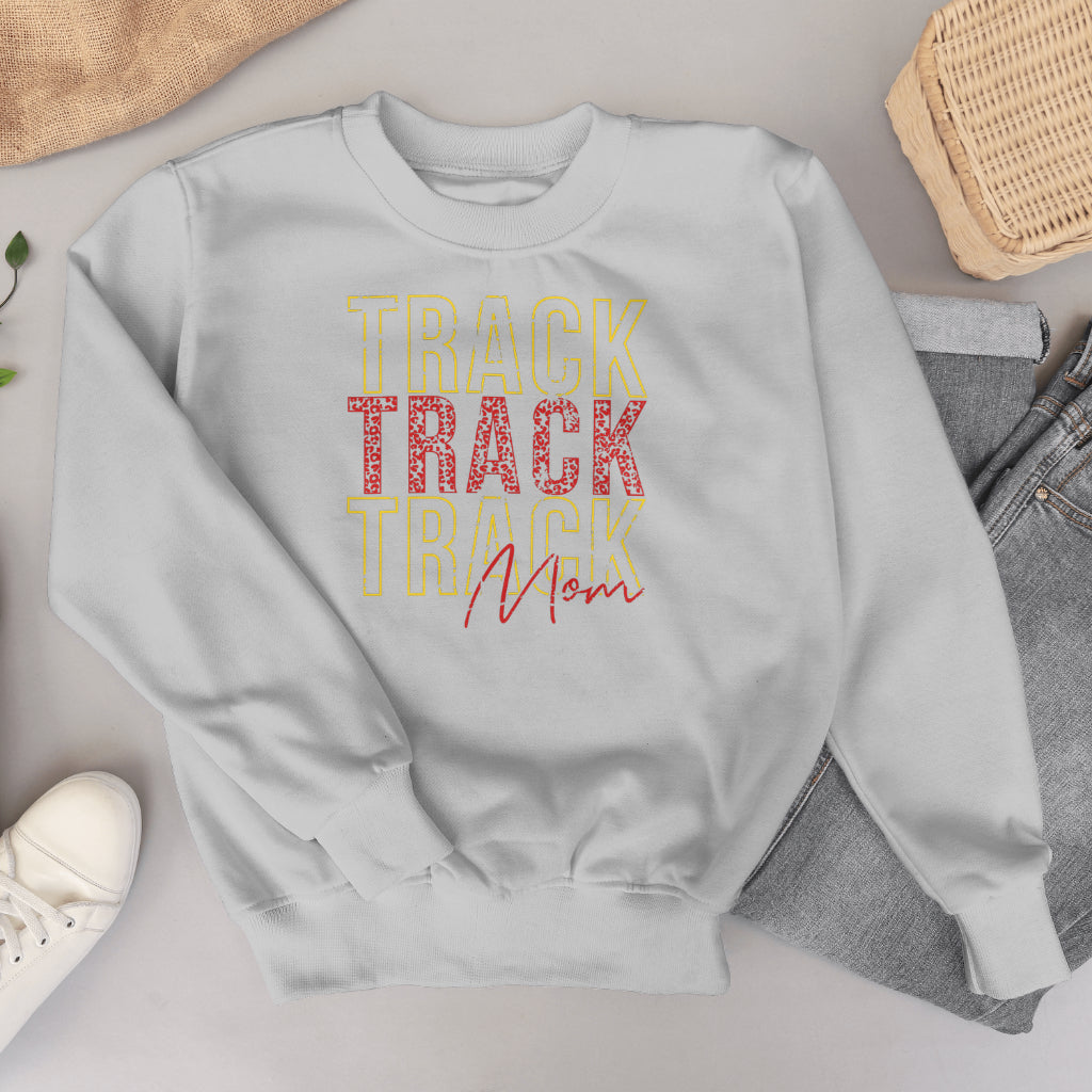 Trojans Track Mom Crewneck