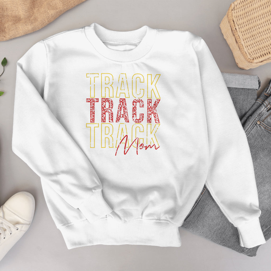 Trojans Track Mom Crewneck