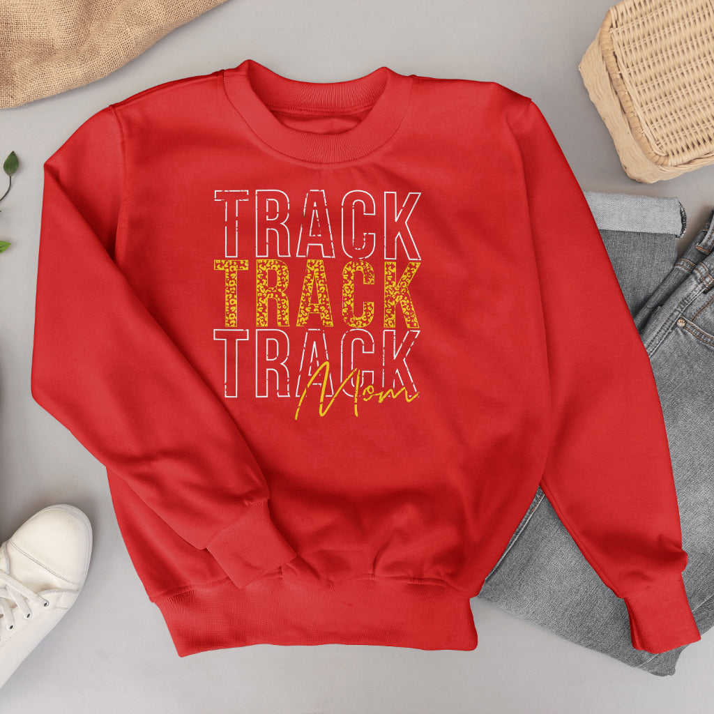 Trojans Track Mom Crewneck